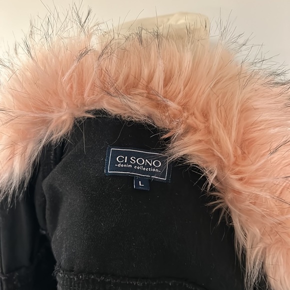 DISONO Denim Collection Cropped Black Jean Jacket - Picture 7 of 16